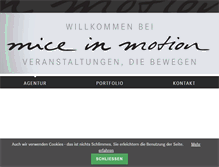 Tablet Screenshot of mice-in-motion.com